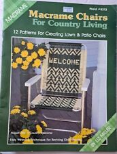 Macrame chairs country for sale  Charlevoix