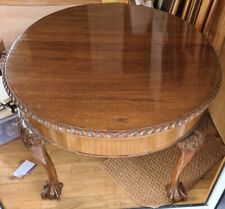 Antique Edwardian Oval Mahogany Extending Dining Table Cabriole Legs, used for sale  LONDON