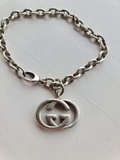 Gucci bracelet silver for sale  HORLEY