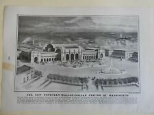 Union Station Washington D.C. Brand New Building 1903 old print for sale  Shipping to Canada