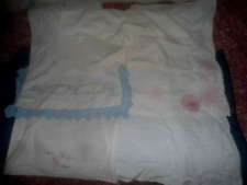 Cotton pillowcases embroidered for sale  NEWTON STEWART