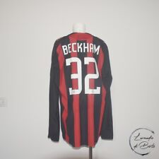 Maglia Milan match worn/issued David Beckham 2008/2009 serie A usato  Modena