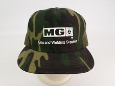 MG Gas & Welding Supplies Hat Cap Construction Snapback Mesh Trucker Camo Vtg for sale  Shipping to South Africa