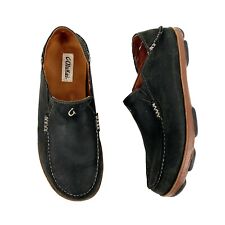 Zapatos sin cordones de cuero Olukai para hombre Moloa 11,5 negros toffee convertibles segunda mano  Embacar hacia Argentina