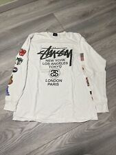 Stüssy langarmshirt weiß gebraucht kaufen  Kisdorf