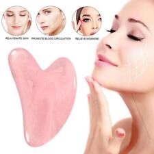 Usado, Massageador em forma de coração rosa ferramenta face board resina Gua Sha natural comprar usado  Enviando para Brazil