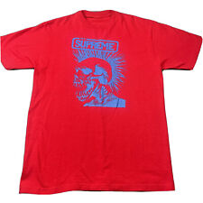 Camiseta vermelha logotipo Supreme vintage NYC tamanho grande azul gráfico esqueleto moicano rara comprar usado  Enviando para Brazil