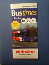 Bus timetable metroline for sale  CREWE