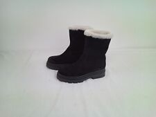black faux fur boots 6 for sale  MILTON KEYNES