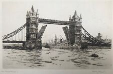 Dorothy F. Sweet (active 1920/30) 'The Tower Bridge" Original Signed Etching for sale  Shipping to South Africa