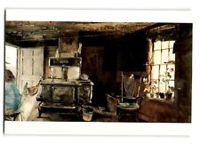 Cartão postal vintage cromado fogão a lenha Andrew Wyeth comprar usado  Enviando para Brazil