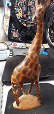 giraffe wood 18 tall carved for sale  Bethel