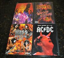HEAVY METAL~4 LOTE DE DVD: MOTLEY CRUE (EX)~AC/DC (EX)~KISS (VG)~ALICE IN CHAINS (EX comprar usado  Enviando para Brazil