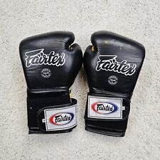 Usado, Guantes de entrenamiento de boxeo Fairtex Muay Thai guantes de cuero genuino de 16 oz segunda mano  Embacar hacia Argentina