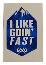 Guerrilla Gravity - OEM Frame Decal - "I Like Goin' Fast", 1.5" x 2.5", Blue Pld for sale  Shipping to South Africa