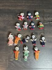 "Lote de 15 mini muñecas bebé de ganchillo Amigurumi vintage caras pintadas japonesas de 2-3""", usado segunda mano  Embacar hacia Argentina