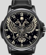 Lindo relógio de pulso exclusivo de duas cabeças águia brasão russo comprar usado  Enviando para Brazil