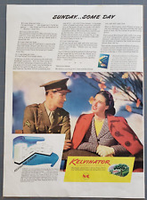 1944 Print Ad Kelvinator Appliances During War Making Aircraft Engines WWII for sale  Shipping to South Africa