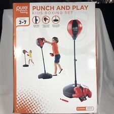 Juego de boxeo de 3-7 saco de boxeo para niños con base de pie ajustable, boxeo, usado segunda mano  Embacar hacia Argentina