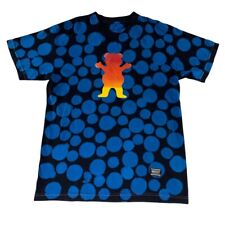 Grizzly Griptape Men's Skateboard Bear T-Shirt Black/Blue Dots • USA • Medium, used for sale  Shipping to South Africa