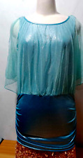 Tops/vestido feminino Elsa Frozen Disney personalizado cetim chiffon azul cor gelo festa comprar usado  Enviando para Brazil