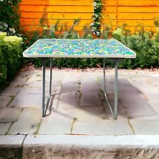 Used, Vintage Folding Picnic Camping Table Floral VW Camper Caravan Retro for sale  Shipping to South Africa