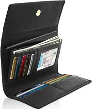 Brukt, Leather Trifold Wallet For Women With Removable Checkbook Holder RFID Blocking til salgs  Frakt til Norway