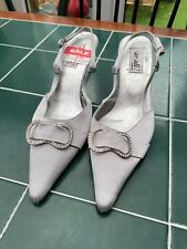 Silver slingback shoes for sale  RHYL