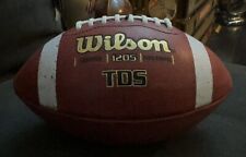 Bola de fútbol americano oficial de cuero Wilson TDS 1205 WTF1205 de la liga de escuela secundaria segunda mano  Embacar hacia Argentina
