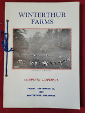Livro: Winterthur Farms Complete Holstein Dispersal/ Winterthur DE/12 de setembro de 1969 comprar usado  Enviando para Brazil