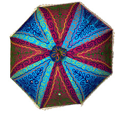 Indian Garden Umbrella Big Parasols Outdoor Patio Decorative Sun Shade for sale  Shipping to South Africa