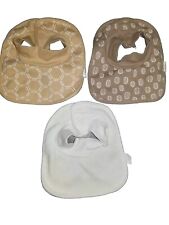Parents Choice Brand Baby Print Mock Neck Bibs-3-Pack Unisex-Neutral Colors-EUC for sale  Shipping to South Africa