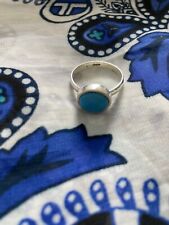 silver Ring Large Turquoise Stone for sale  HIGH PEAK