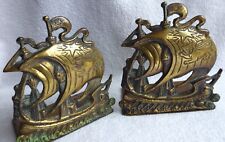 Bookends.brass. sailing ships. for sale  NEWARK