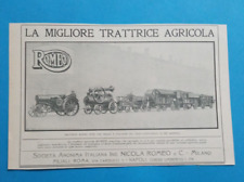 Pubblicita 1920 trattore usato  Roma