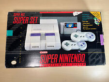 Sistema de console de jogos Super Nintendo SNES conjunto com dois controles na caixa, usado comprar usado  Enviando para Brazil