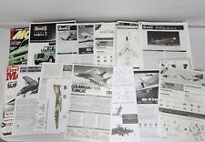 Lote mixto de manuales de instrucciones de aviones y autos modelos vintage segunda mano  Embacar hacia Mexico