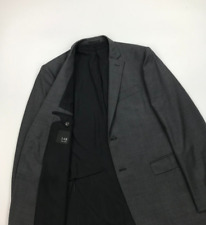 Blazer masculino cinza e preto Lab Pal Zileri 42R jaqueta de lã elástica 2 botões A/B comprar usado  Enviando para Brazil