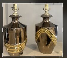 Pair mirrored brass for sale  Houston