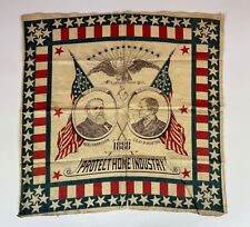 1888 Benjamin Harrison Presidential Campaign Bandana Flags for sale  Shipping to South Africa