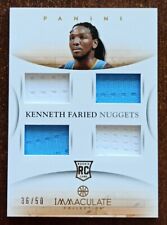 Używany, PANINI IMMACULATE 2012-13 QUAD MATERIAŁY KENNETH FARIED RC ROOKIE JERSEY 36/50 na sprzedaż  PL