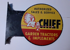 Placa CHIEF Garden Implement da Rock Creek Ohio Manufacturing Co 1950 era, usado comprar usado  Enviando para Brazil