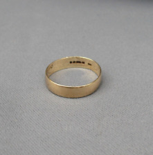 Vintage hallmarked 1979 9 carat gold band wedding ring size U / U 1/2, used for sale  Shipping to South Africa