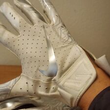 Guantes de fútbol americano para hombre Nike Vapor Jet 5.0 blancos/cromados talla XL, usado segunda mano  Embacar hacia Argentina