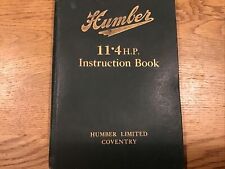 Humber 11.4 instruction for sale  IPSWICH