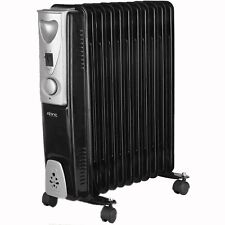 🔥11 Fin Oil Filled Radiator 2500W Electric Portable Heater 3 Heat Thermostat UK, used for sale  Shipping to South Africa