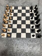 Antique marble chess for sale  HOLMFIRTH