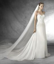 5 🟠 Teba by Pronovias  |  Size 10  |  Ivory Lace and Chiffon Wedding Dress for sale  Shipping to South Africa