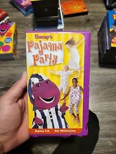 Barney’s Pajama Party VHS 2001 Fita de Vídeo Cantar ao Longo Canções Filme Estojo Roxo Raro comprar usado  Enviando para Brazil