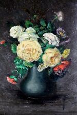 John moppett Perkins 1875 - 1925 dipinto ad olio solitudine FIORI IN VASO 1890 usato  Spedire a Italy